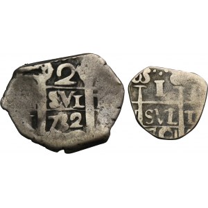 Set, Spain, Philip V, 1 Real and 2 Reales (2 pcs.)