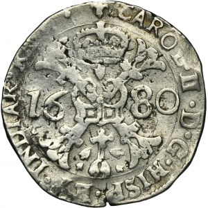 Spanish Netherlands, Flanders, Charles II, Patagon Bruges 1680
