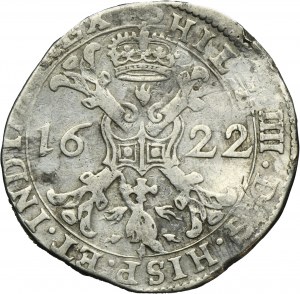 Spanish Netherlands, Brabant, Philip IV, 1/2 Patagon Brussels 1622