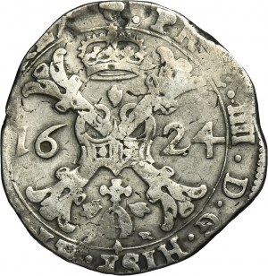 Spanish Netherlands, Brabant, Philip IV, 1/2 Patagon Brussels 1624