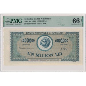 Rumunia, 1 milion lei 1947 - PMG 66 EPQ