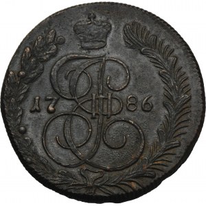 Russia, Catherine II, 5 Kopeck Suzun 1786 KM