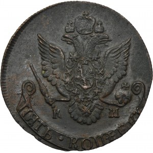 Russia, Catherine II, 5 Kopeck Suzun 1786 KM