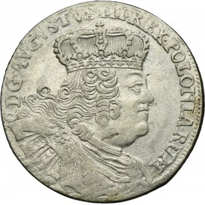 Augustus III of Poland, 18 Groschen Leipzig 1754 EC
