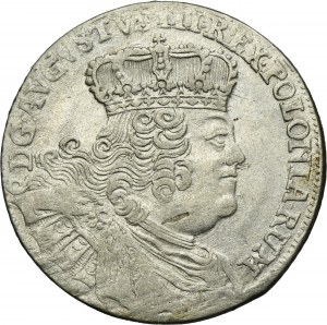 Augustus III of Poland, 18 Groschen Leipzig 1754 EC