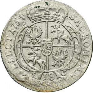 Augustus III of Poland, 18 Groschen Leipzig 1754 EC
