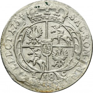 Augustus III of Poland, 18 Groschen Leipzig 1754 EC