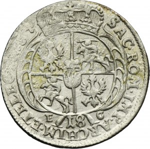 Augustus III of Poland, 18 Groschen Leipzig 1754 EC