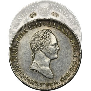 Kingdom of Poland, 5 Zloty Warsaw 1829 FH - RARE