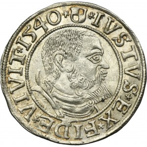 Duchy of Prussia, Albert Hohenzollern, Groschen Königsberg 1540 - PRVSS