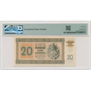 Słowacja, 20 koron 1942 - WZÓR - PMG 66 EPQ