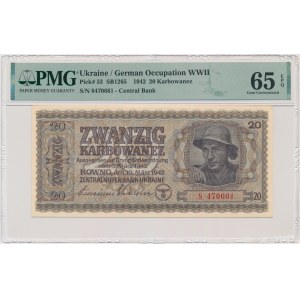 Ukraina, 20 karbowańców 1942 - PMG 65 EPQ