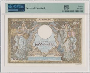 Yugoslavia, 1,000 Dinara 1931 - PMG 66 EPQ