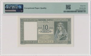Yugoslavia, 10 Dinara 1939 - PMG 65 EPQ