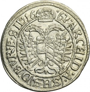 Silesia, Habsburg rule, Leopold I, 3 Kreuzer Breslau 1667 SHS - UNLISTED