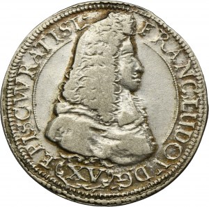 Silesia, Duchy of Neisse, Franz Ludwig von Pfalz-Neuburg, 15 Kreuzer Neisse 1694 LPH