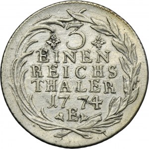 Germany, Kingdom of Prussia, Friedrich II, 1/3 Thaler Königsberg 1774 E