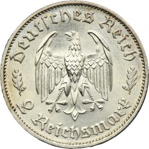 Germany, Third Reich, 2 Mark Stuttgart 1934 F