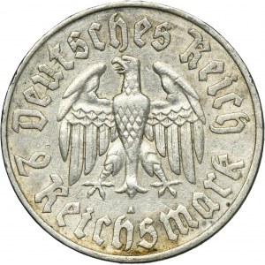 Germany, Weimar Republic, 2 Mark Berlin 1933 A