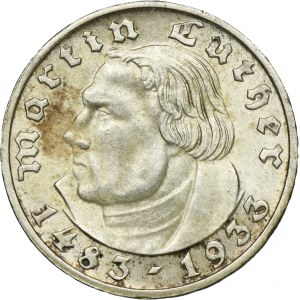 Germany, Weimar Republic, 2 Mark Stuttgart 1933 F - RARE
