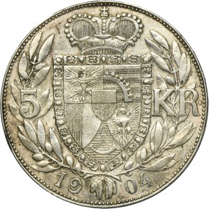 Liechtenstein, Johann II, 5 Crown Wien 1904