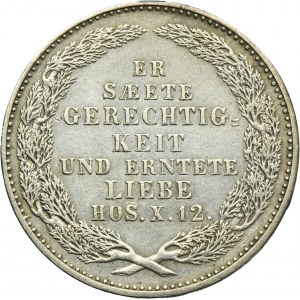 Germany, Kingdom of Saxony, Friedrich Augustus II, 1/3 Thaler posthumous Dresden 1854