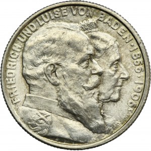 Germany, Baden, Friedrich I, 2 Mark Karlsruhe 1906