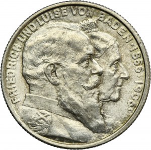 Germany, Baden, Friedrich I, 2 Mark Karlsruhe 1906
