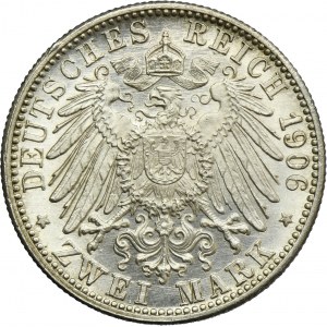 Germany, Baden, Friedrich I, 2 Mark Karlsruhe 1906