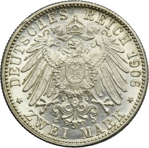 Germany, Baden, Friedrich I, 2 Mark Karlsruhe 1906