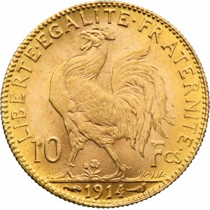 France, Third Republic, 10 Francs Paris 1914