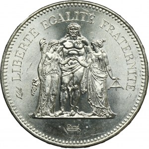 France, Fifth Republic, 50 Francs Pessac 1974 - Hercules