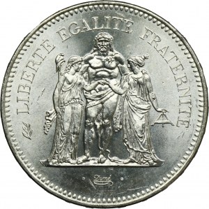 France, Fifth Republic, 50 Francs Pessac 1974 - Hercules