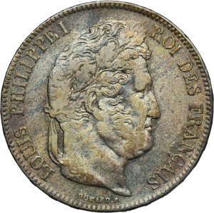 France, Louis Philippe I, 5 Francs Bordeaux 1839 K