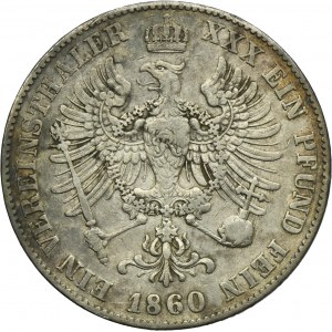 Germany, Kingdom of Prussia, Friedrich Wilhelm IV, Thaler Berlin 1860 A