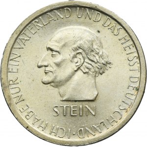 Germany, Weimar Republic, 3 Mark Berlin 1931 A - Heinrich von Stein