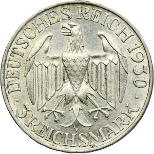 Germany, Weimar Republic, 3 Mark Berlin 1930 A - Graf Zeppelin