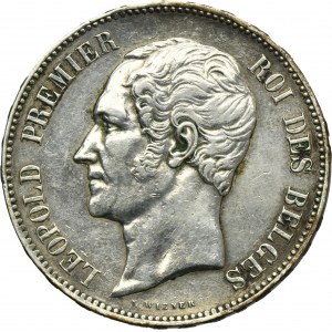 Belgium, Leopold I, 5 Francs Brussels 1853