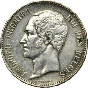 Belgium, Leopold I, 5 Francs Brussels 1853