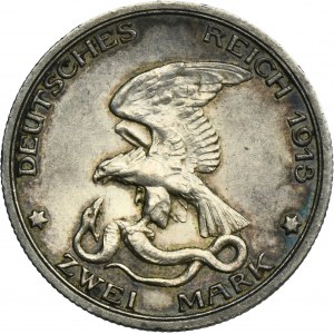 Germany, Kingdom of Prussia, Wilhelm II, 2 Mark Berlin 1913 A