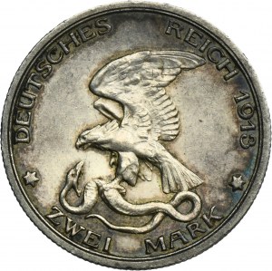 Germany, Kingdom of Prussia, Wilhelm II, 2 Mark Berlin 1913 A