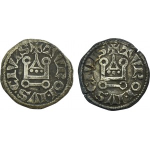 Set, France, Louis IX, Denier Tournois (2 pcs.)