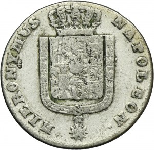 Germany, Kingdom of Westphalia, Jerome Bonaparte, 1/6 Thaler Brauschweig 1809 B