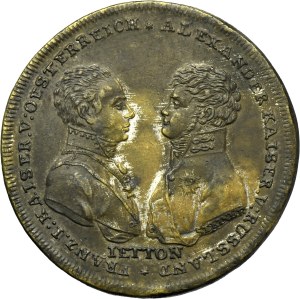 Russie, Alexandre Ier, jeton à l'occasion de la bataille de Leipzig 1813