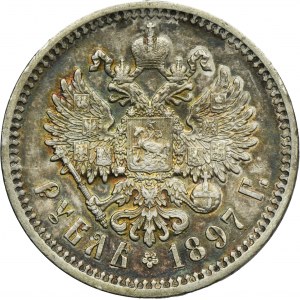 Russia, Nicholas II, Rouble Petersburg 1897 АГ