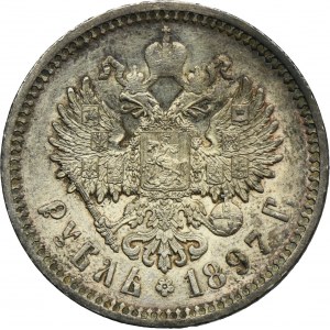 Russia, Nicholas II, Rouble Petersburg 1897 АГ