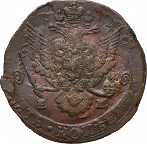 Russia, Catherine II, 5 Kopeck Jekaterinburg 1772 EM