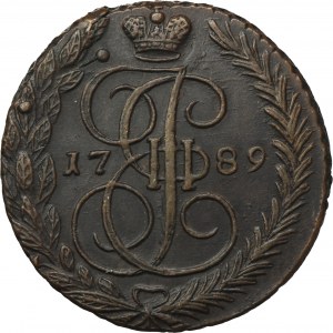 Russia, Catherine II, 5 Kopecks Jekaterinburg 1789 EM