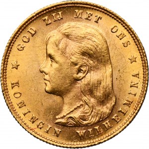 Netherlands, Wilhelmina, 10 Guilders Utrecht 1897