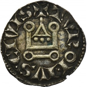 France, Louis IX, Denier tournois Tours undated